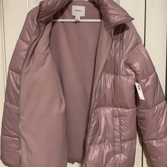 Old Navy cozy violet puffer jacket - Picture 5 of 6